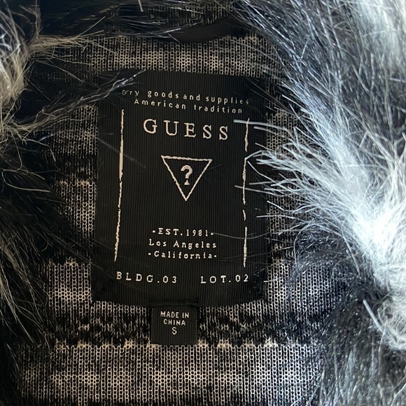 Faux-Fur Black and White Jacket - Size SM - Picture 2 of 3